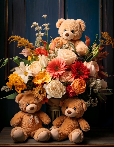 Bouquet x Teddy Bear